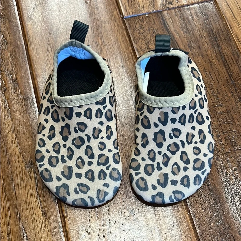 NWOT Leopard Print Water Shoes Size 18-24 months